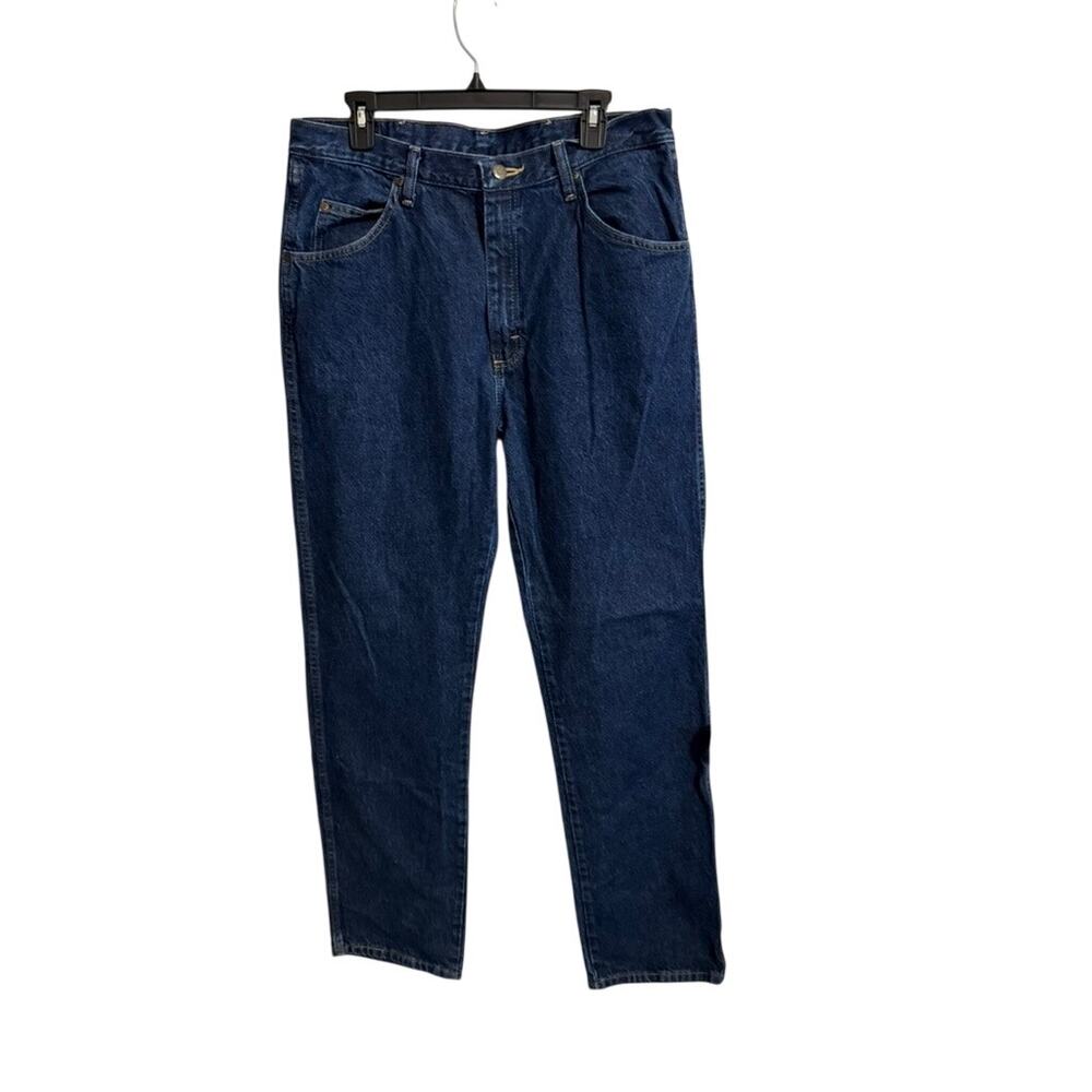 Wrangler Men's Classic Dark Wash Jeans 36x33 No Holes